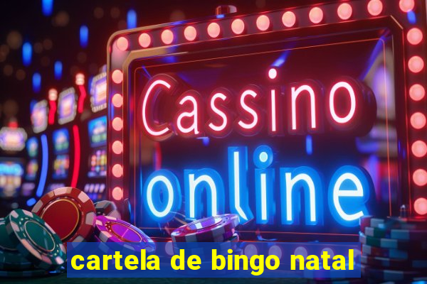 cartela de bingo natal